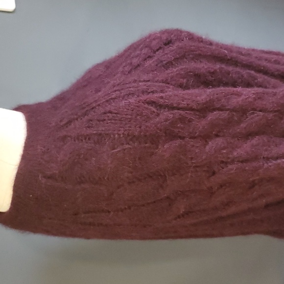 ALC alpaca blend crewneck Cable Knit pullover sweater size s - Picture 6 of 14